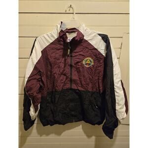Game Sportswear Jacket Mens XL Maroon Black White Windbreaker A.Trapshooting.A